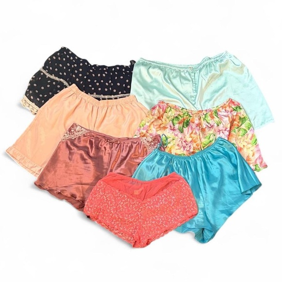 Reseller Lot Vintage Satin Bloomer Pajama Shorts